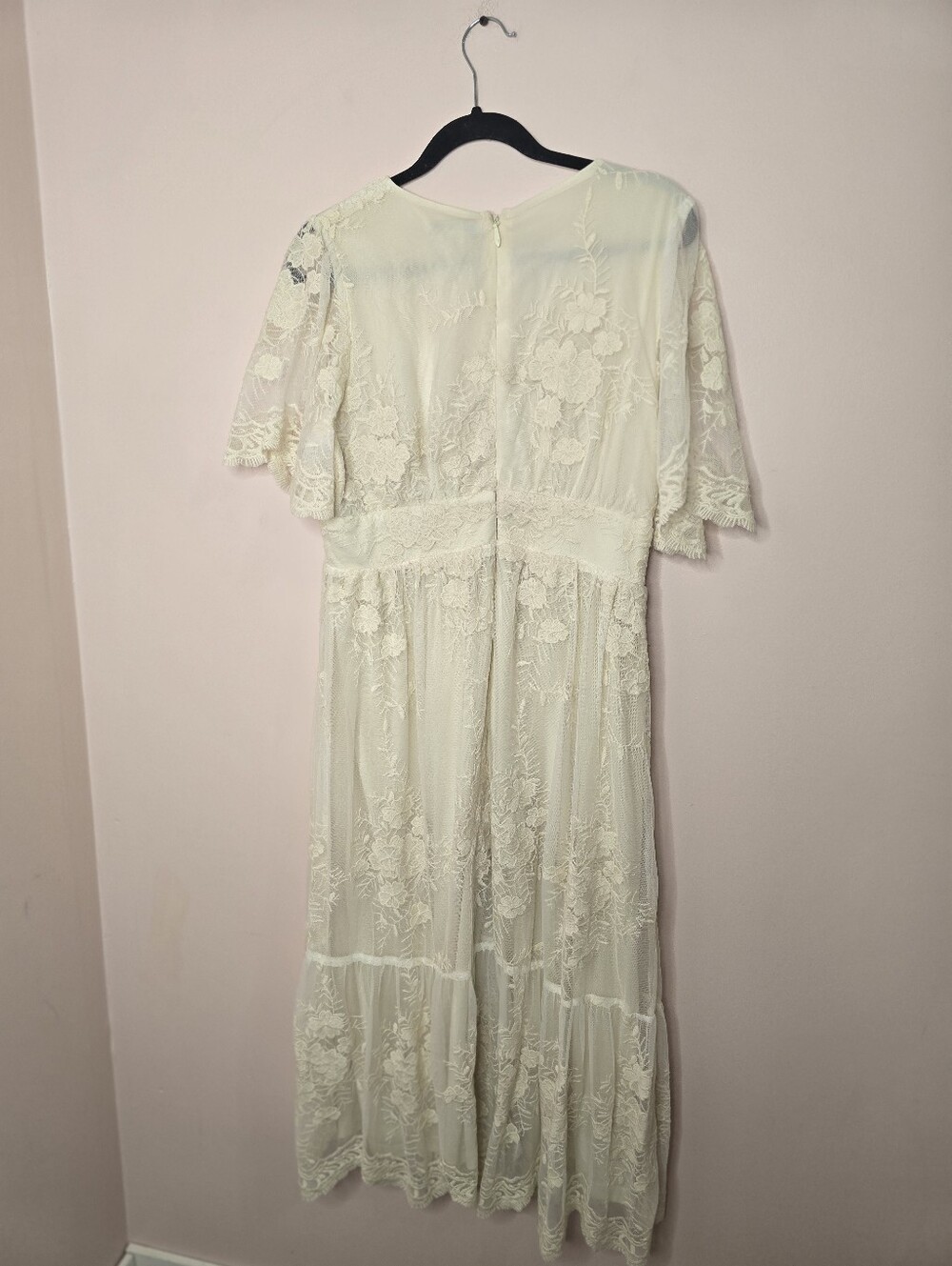 Baltic Born Cream Lace Floral Maxi Dress - Picture 2 of 5